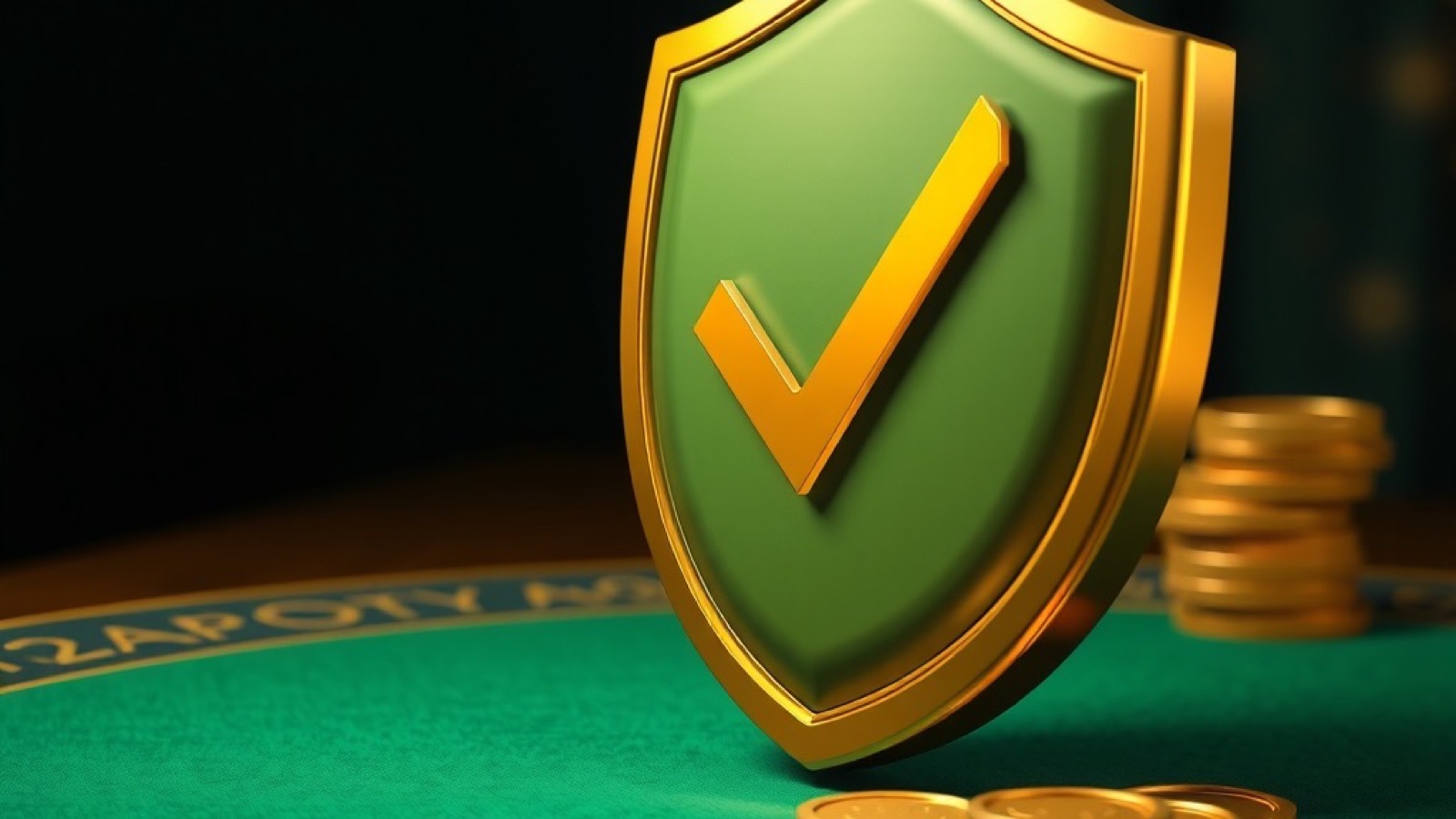 Diwa Rummy is it legit guide with golden shield with a check mark shape standing on a green felt card table